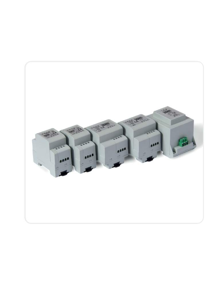 Trasformatore Modulare Di Sicurezza 80 Va 3Din 12V-24V Ac TECNOSWITCH - TSW080SI