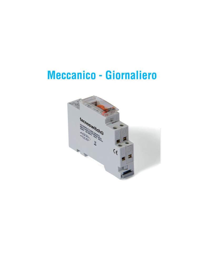 Interruttore Orario Meccanico 1Din 16A TECNOSWITCH - OR101DI