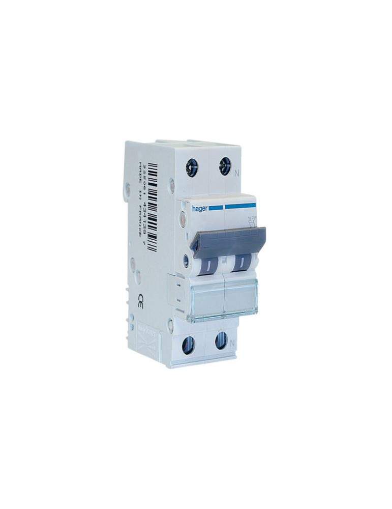 Interruttore Magnetotermico 1P+N 16A 4,5Ka 2M HAGER - MYN516