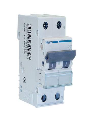 Interruttore Magnetotermico 1P+N 20A 4,5Ka 2M HAGER - MYN520