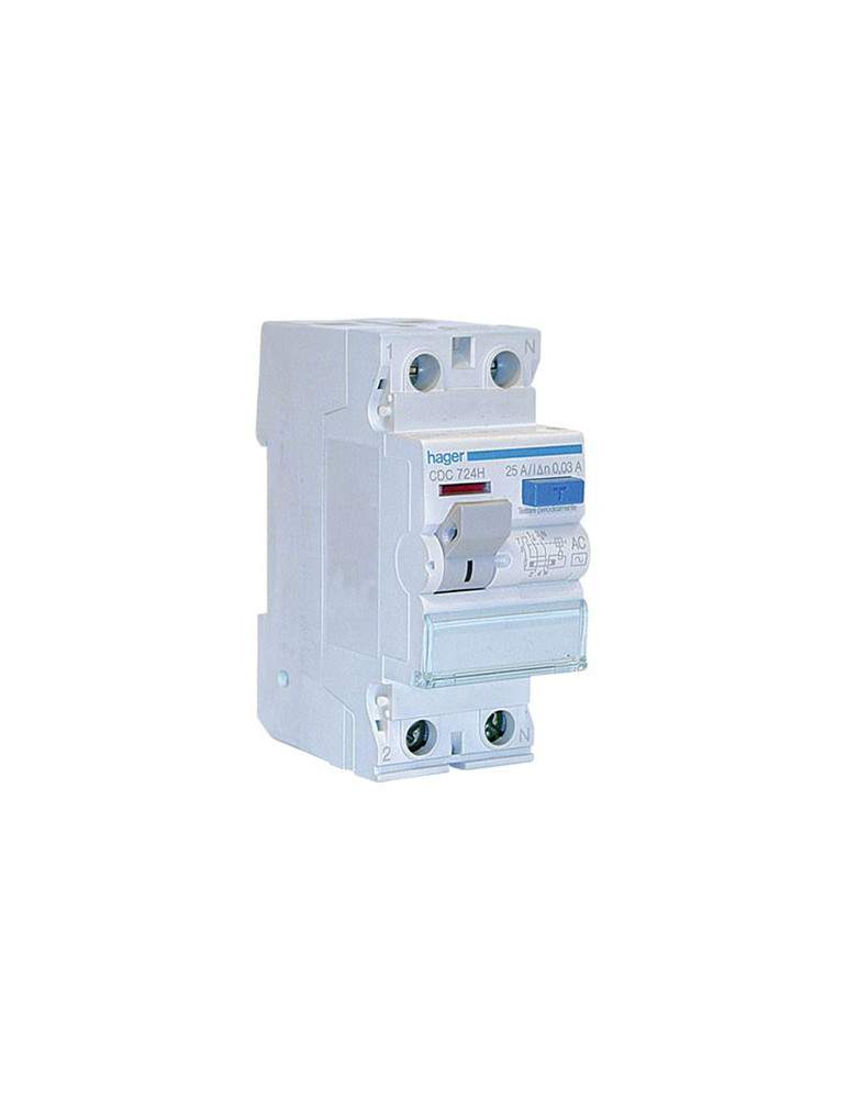 Interruttore Differenziale 2P 0,03 25A HAGER - CDC724H