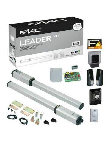 Kit Automazione Cancello Battente LEADER KIT Seafe&Green 230v 1,8m -Garanzia Italia- FAAC - 105633445