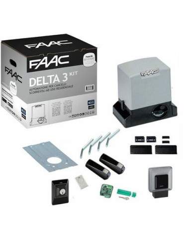 Kit Automazione Cancello Scorrevole DELTA 3 230v 900kg -Garanzia Italia- FAAC - 105630445