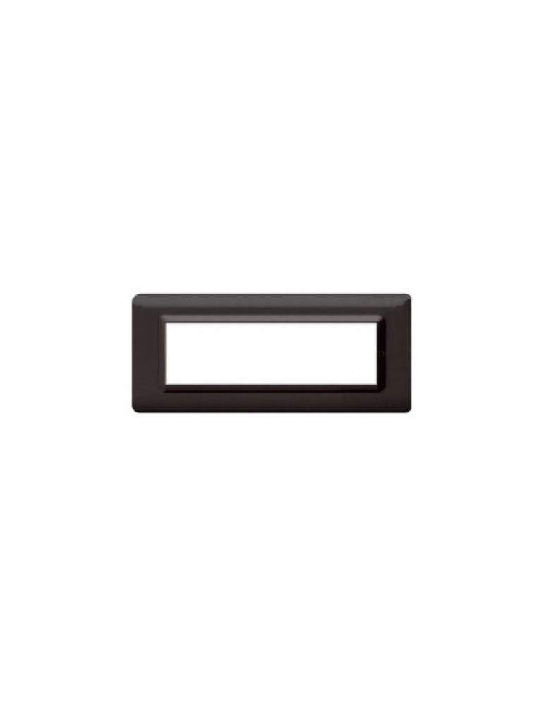 Placca Cornice TECNOPOLIMERO 44 Grigio Scuro Lucido 7Mod AVE - 44PY07GSL