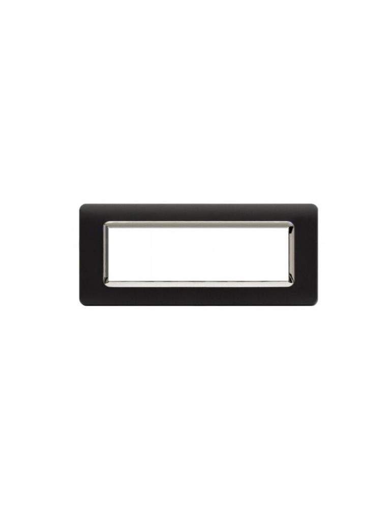 Placca Cornice TECNOPOLIMERO 44  Grigio Tekla Cornice Cromata 7Mod AVE - 44PY07GTKC