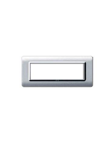 Placca Cornice TECNOPOLIMERO 44 Alluminio Naturale 7Mod AVE - 44PY07ALS