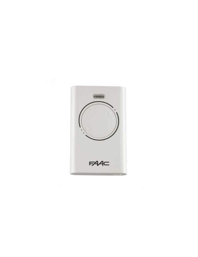 Telecomando Trasmettitore Per Automazione Cancelli Rolling Code 2 Canali XT2 433 SLH LR White FAAC - 787007