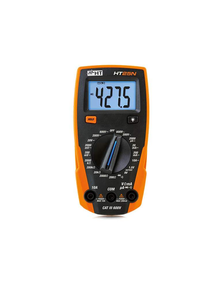 Multimetro Digitale Portatile Compatto Compact Digital Multimeter In CAT III HT INSTRUMENTS - 25N