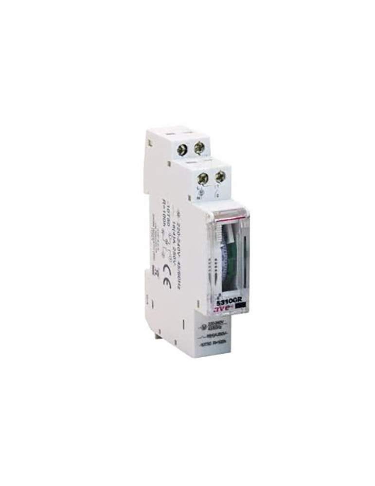Interruttore Orario Giornaliero Orologio Timer Guida Din Meccanico Elettromeccanico 1 Modulo 16A 1NA 230V AVE - 5310GR