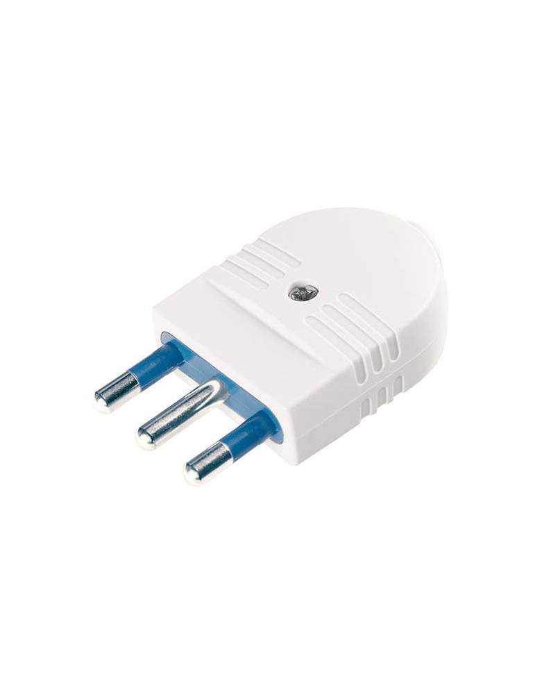 Spina Mobile Serie Azzurra Standard Italiano 2P+T 16A Bianca Plug White SCAME - 104.4003