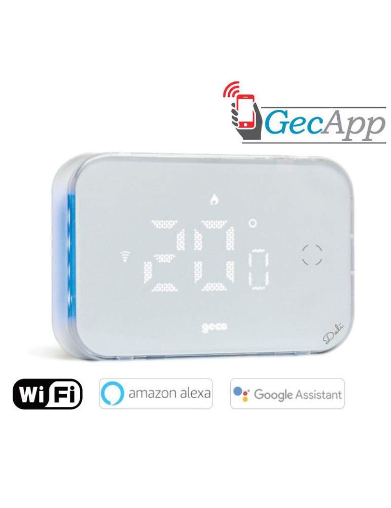 Cronotermostato Intelligente Dalì 313 Wi-Fi Programmabile A Parete Bianco A Led GECA - 33132674