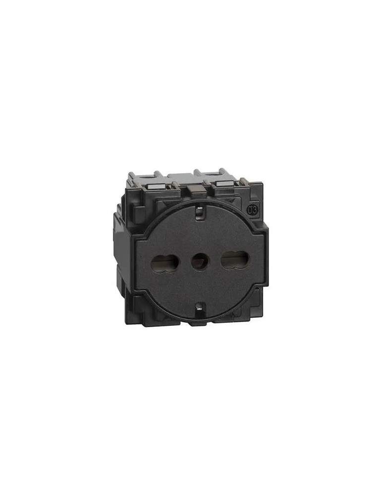 Presa Flat 16A Standard Tedesco Italiano Nero Living Now BTICINO - KG4140A16F