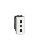 Presa 2P+T 10/16A Bianco Living Now BTICINO - KW4180