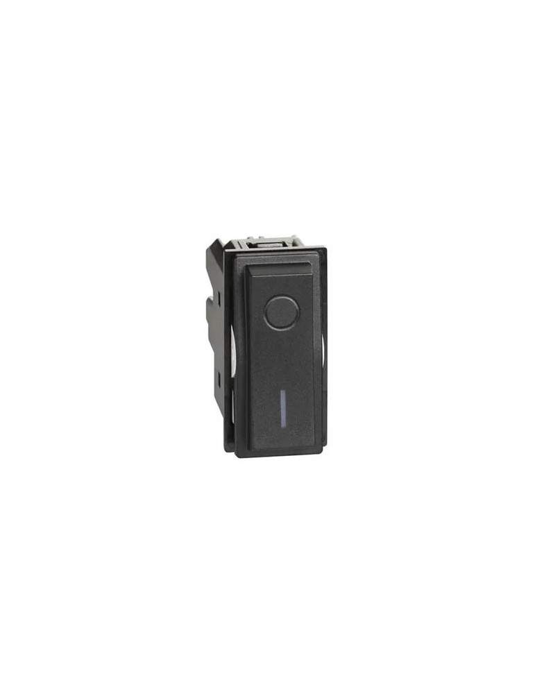 Interruttore Illuminabile 2P 16Ax Nero Living Now - KG4002