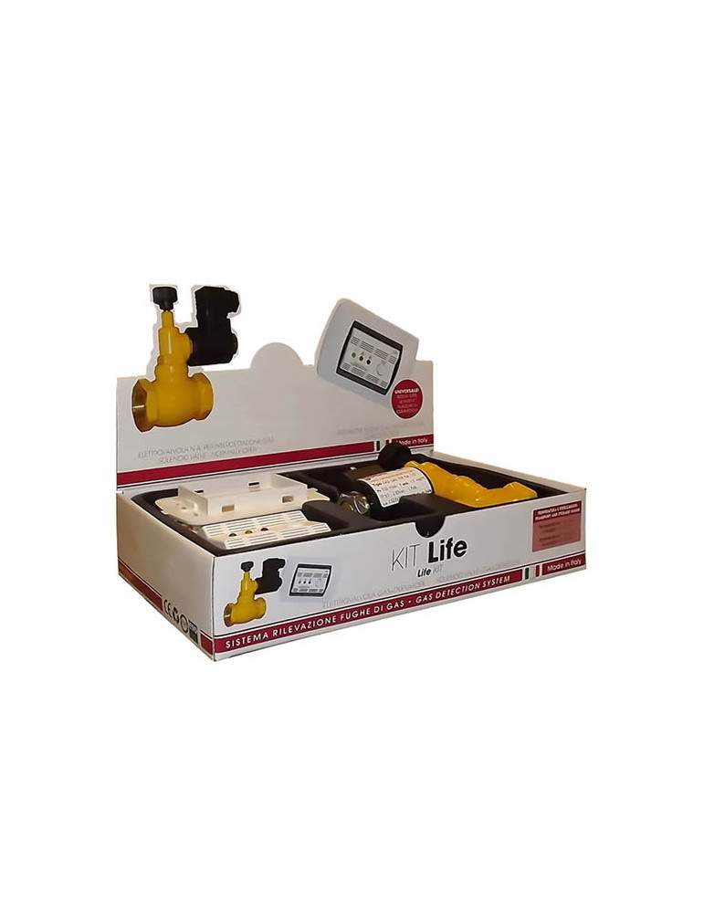 Kit Life Rilevatore Fughe Gas Metano Incasso Dedector Gas Antracite GECA - 36671121