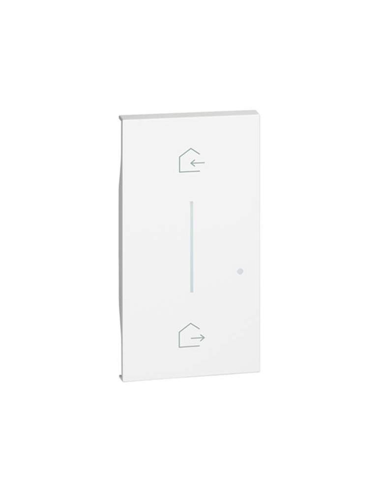 Cover Illuminabile Con Simbolo Entra E Esci Bianco Living Now BTICINO - KW40M2