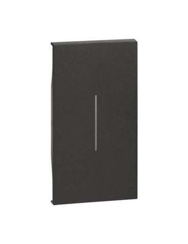 Cover Illuminabile Per Comando 2 Moduli Nera Living Now BTICINO - KG01M2