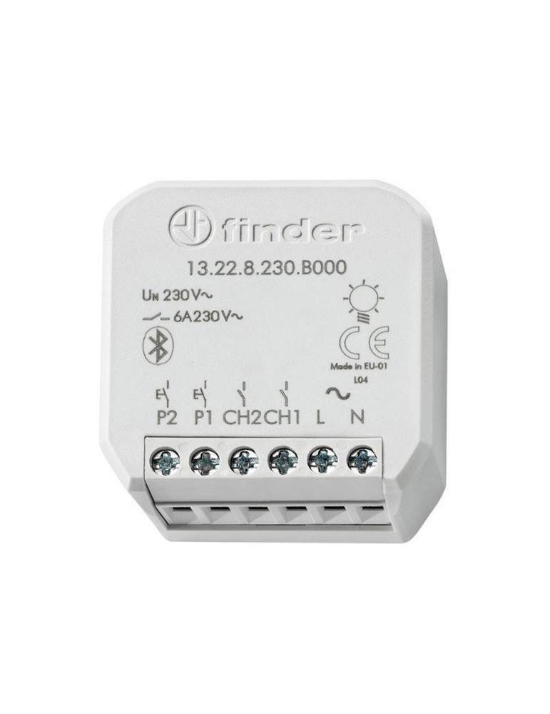 Relè Multifunzione Actuator Yesly Type 13.22 Bluetooth 2Canali 13.22.8.230.B000 FINDER - 13228230B000