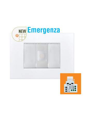 Lampada Di Emergenza SA/SE Con Funzione Segnapasso Per Attacco Keystone Mini TECNOSWITCH - KS002EM