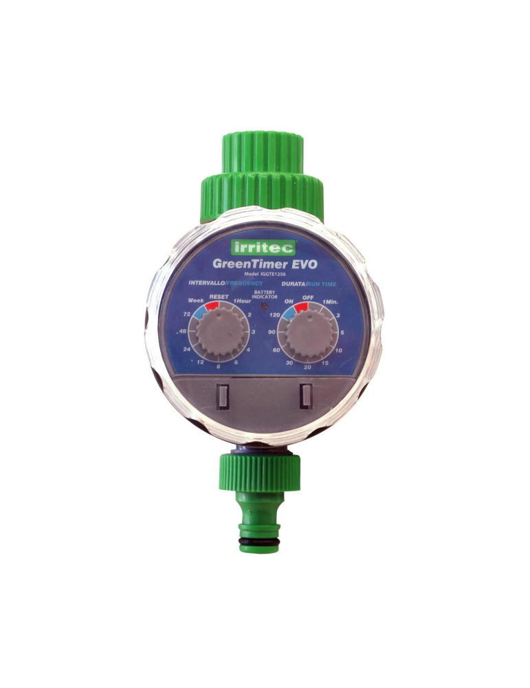 Centralina Per Irrigazione Programmatore Automatico Da Esterno A Rubinetto Green Timer Evo IRRITEC - IGGTE1250