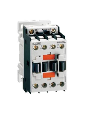 Contattore Tripolare 3Poli + 1NO Serie BF 9A (AC3) Bobina 400VAC LOVATO - BF0910A400