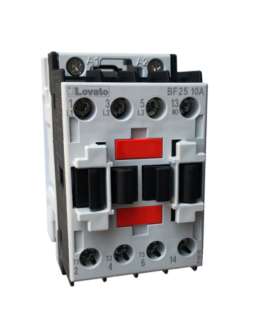 Contattore Tripolare 3Poli + 1NO Serie BF 25A (AC3) Bobina 230VAC LOVATO - BF2510A230