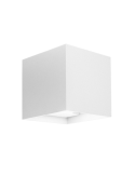 Applique LED Da Muro Quadrata Interno/Esterno Alluminio Bianco 2x5W Marbella Squared Shot BOT LIGHTING - MARBELLA10BQK