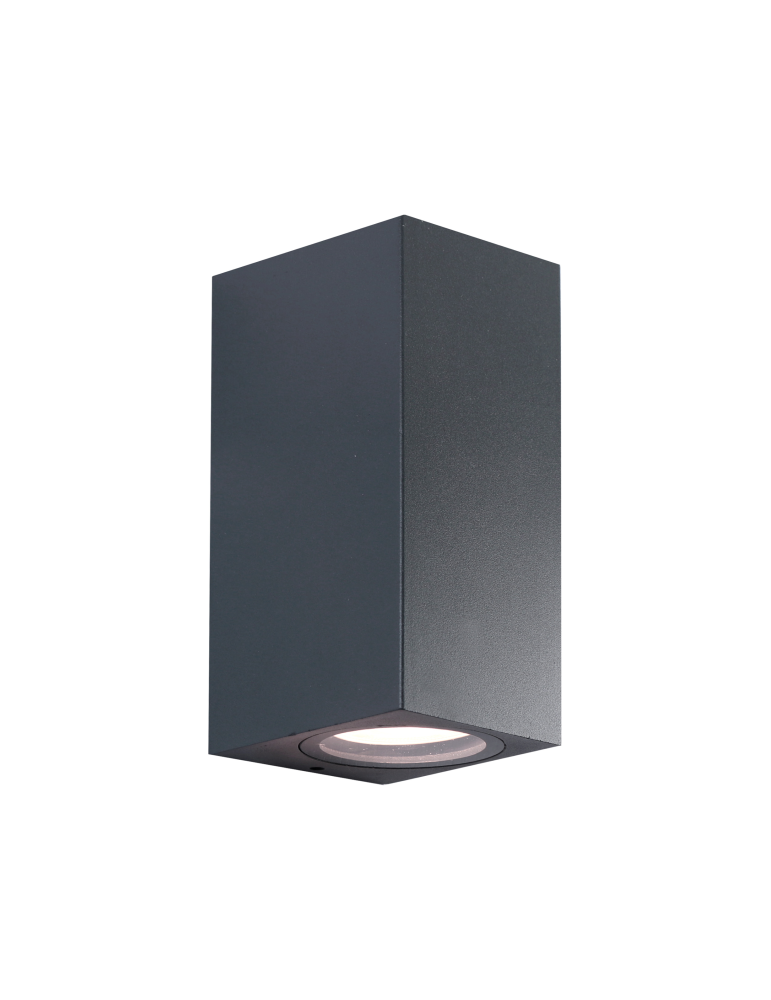 Applique LED Lampada Da Muro In Alluminio Antracite Toledo 2 Doppia Emissione GU10 Shot BOT LIGHTING - TOLEDO2G