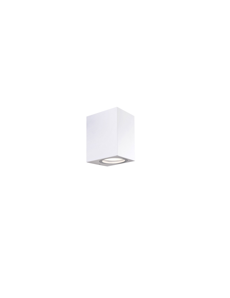 Applique LED Lampada Da Muro In Alluminio Bianco Toledo 1 Fascio Singolo GU10 Shot BOT LIGHTING - TOLEDO1B