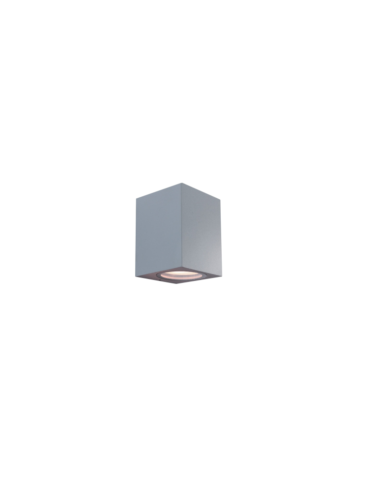 Applique LED Lampada Da Muro In Alluminio Grigio Marino Toledo 1 Fascio Singolo GU10 Shot BOT LIGHTING - TOLEDO1M