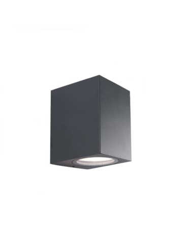 Applique LED Lampada Da Muro In Alluminio Antracite Toledo 1 Fascio Singolo GU10 Shot BOT LIGHTING - TOLEDO1G