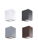 Applique LED Lampada Da Muro In Alluminio Corten Toledo 1 Fascio Singolo GU10 Shot BOT LIGHTING - TOLEDO1C