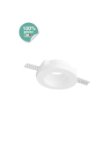 Faretto Ad Incasso Tondo In Gesso Per Soffitto Con Portalampada Per GU10 STONE - 9001