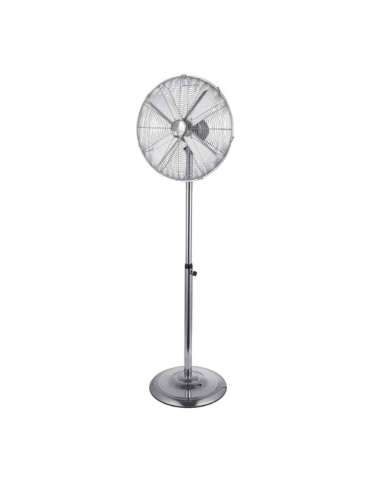 Ventilatore A Piantana Da Terra CROMO 45 TERRA 3 Velocità Metallico Cromato CFG - EV080