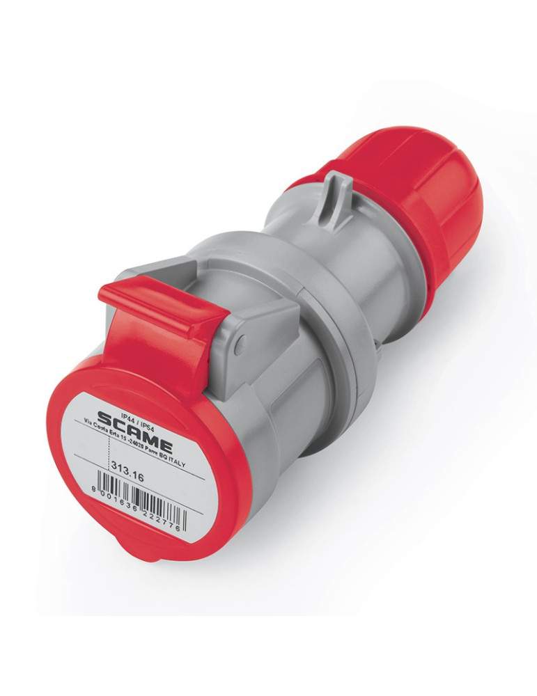 Presa Mobile Industriale Optima 5Poli 3P+N+T 16A IP44 Rossa SCAME - 313.1647