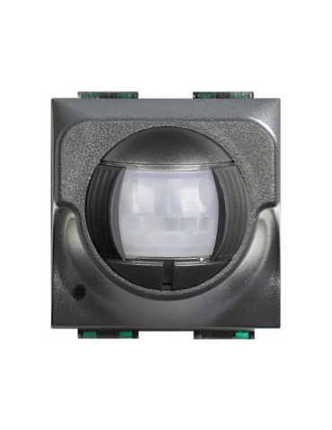 Rilevatore Doppia Tecnologia Living Light 2Moduli Sensore Allarme Da Incasso Antracite My Home BTICINO - L4275