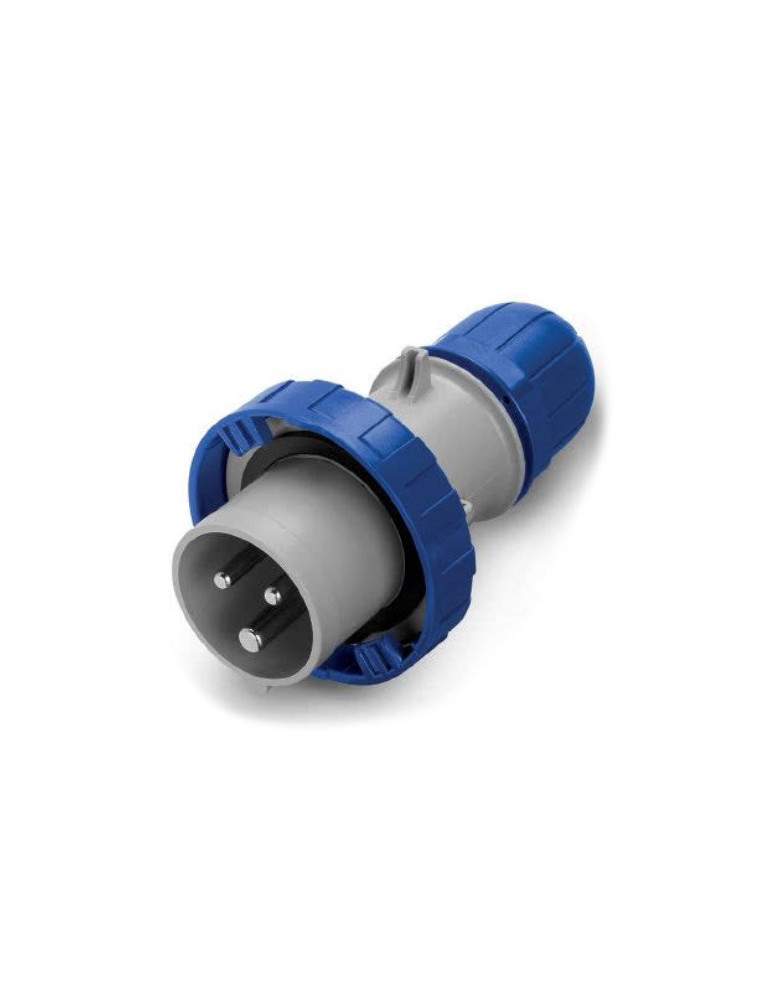 Spina Mobile Industriale Optima 3Poli 2P+T 16A IP66 IP67 Blu SCAME - 218.1633