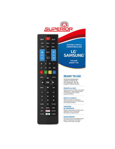 Telecomando Universale Per Smart TV LG E Samsung SUPERIOR ELECTRONICS - TRB002