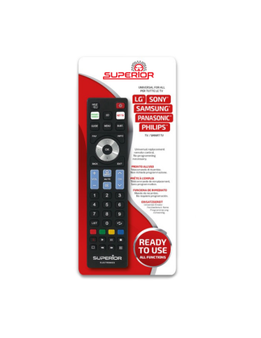 Telecomando Universale Per Smart TV LG Samsung Sony Philips E Panasonic SUPERIOR ELECTRONICS - TRB019