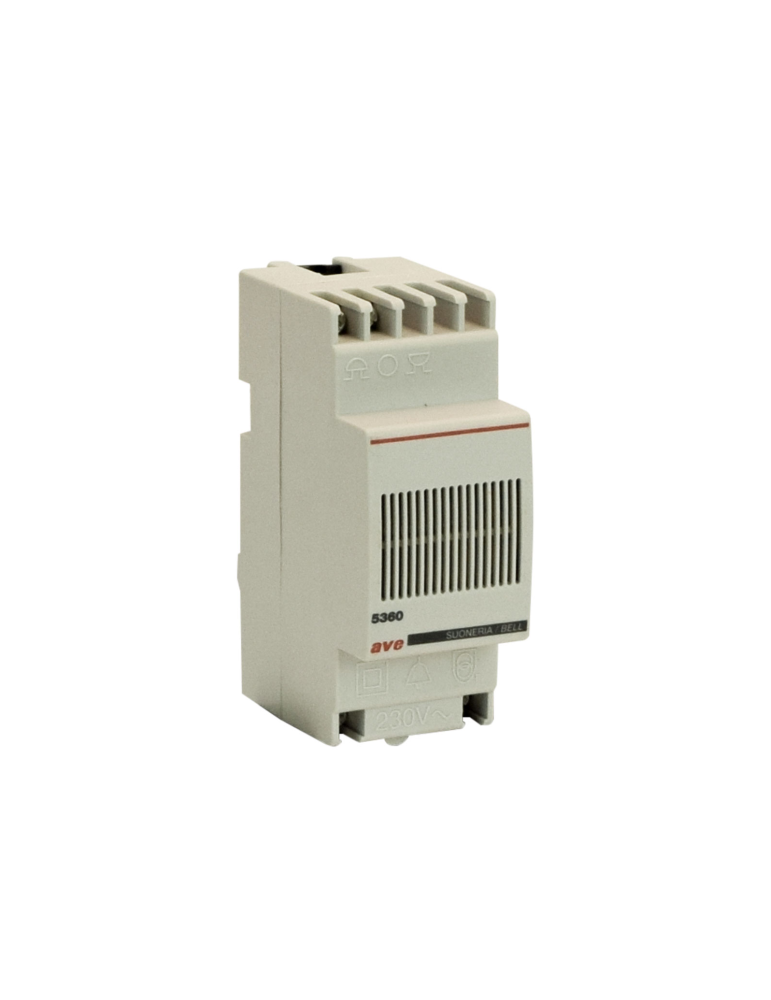 Suoneria Con Trasformatore VNP 230V 12V 2 DIN AVE - 5360