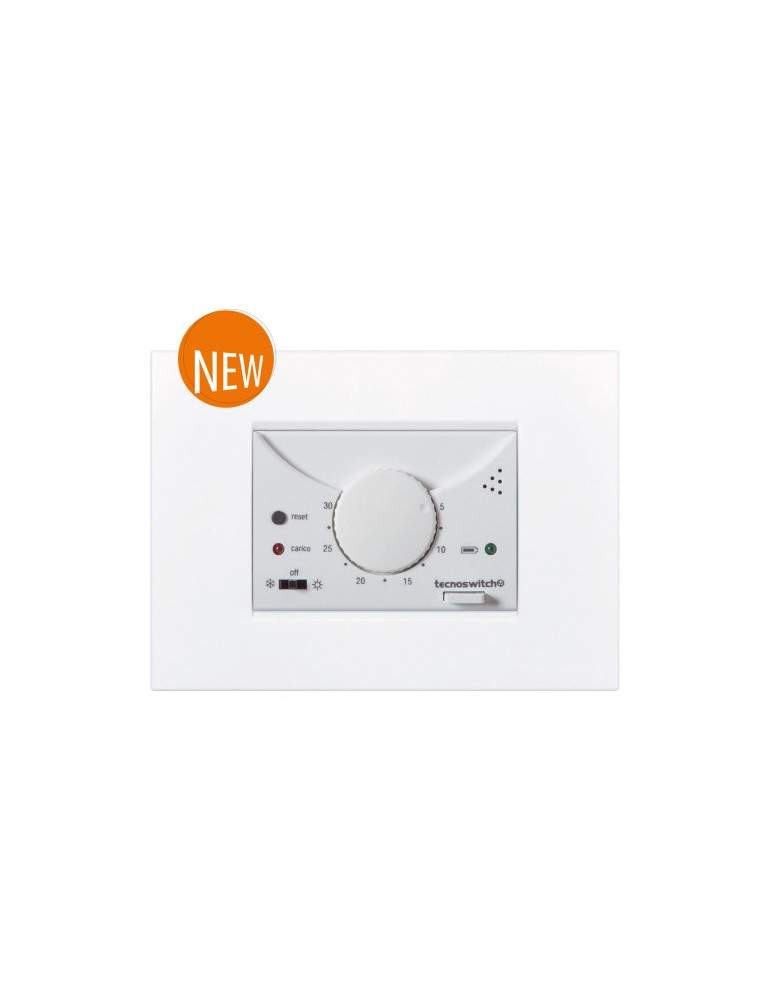 Termostato Elettronico Da Incasso Raffaello Bianco Antracite TECNOSWITCH - TE215BG
