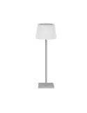 KATE Lampada Da Tavolo PVC Ricaricabile Grigia CFG - EL119