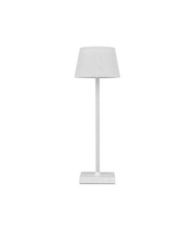KATE Lampada Da Tavolo PVC Ricaricabile Bianca CFG - EL118