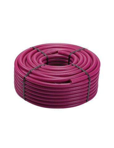 Tubo Flessibile Corrugato Per Impianti Elettrici Con Tirafili D.20 100M. Lilla Pvc Serie Tieffe TUBIFOR - TF01020LT100