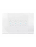 Placca Cornice SMART TOUCH 44 METALLO Bianco Lucido 4Mod Fino A 7 Comandi AVE - 44PSMTC4B