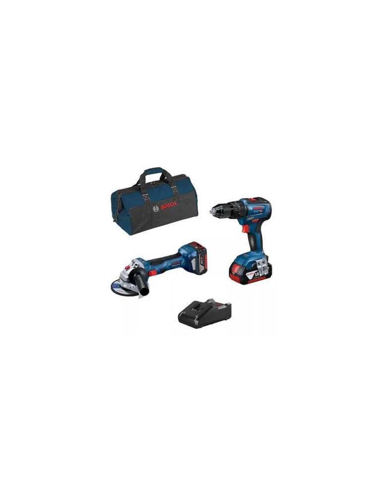 Kit 10V GSB + GWS + 2 Batterie GBA 4.0AH + Caricabatterie Gal + Borsa Portautensili Professional BOSCH - 0615990M4A