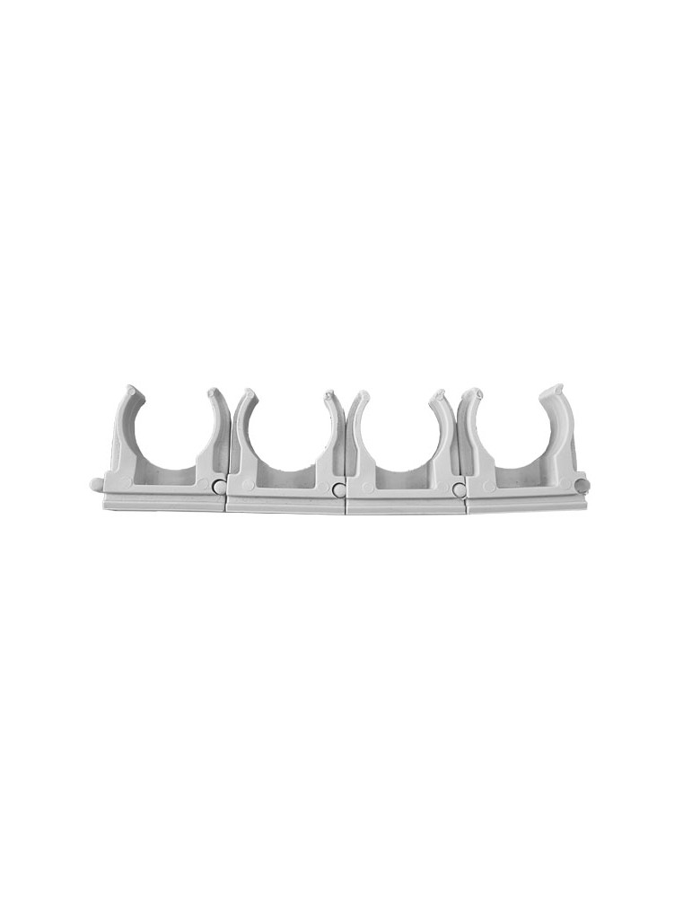 Supporto A Scatto Per Tubo Ø 20 100pz Grigio LE OFFICINE - 29184