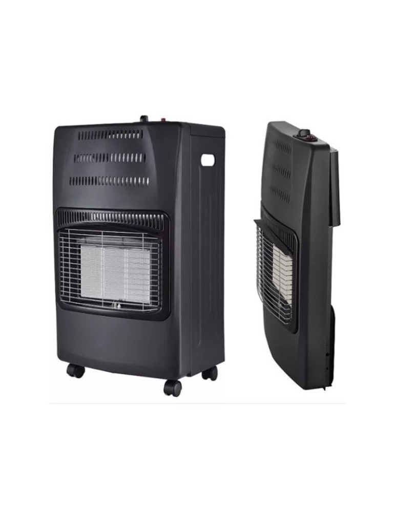 Stufa A Gas Pieghevole Grigio Scuro 4200W Max VINCO - 71417/B