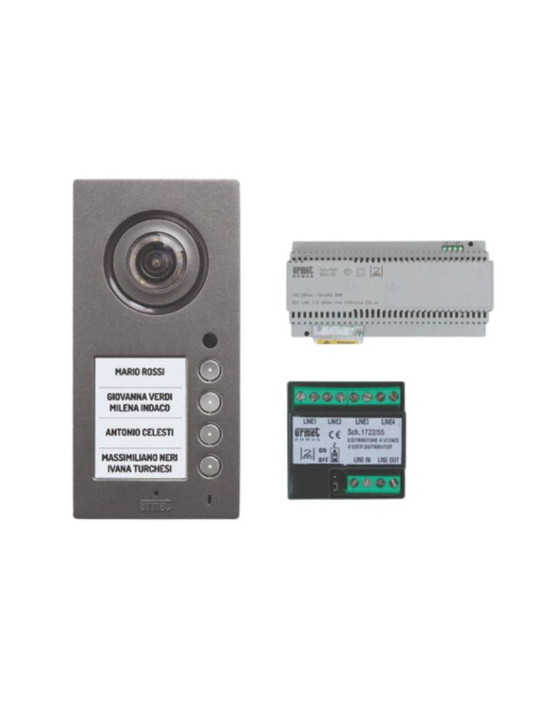 Kit Base Impianto Video MIKRA PLUS Sistema 2Voice URMET - 1784/700