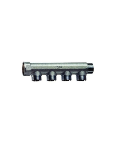 Collettore Componibile Lineare M-F Cromato 4 Vie 3/4'' Int. 36mm FAR - 3400 34